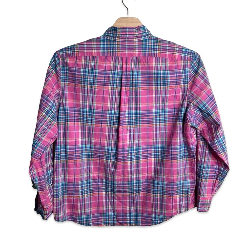 Vineyard Vines Mens XXL Slim Fit Murray Shirt Pink Blue Plaid Cotton 1W1997